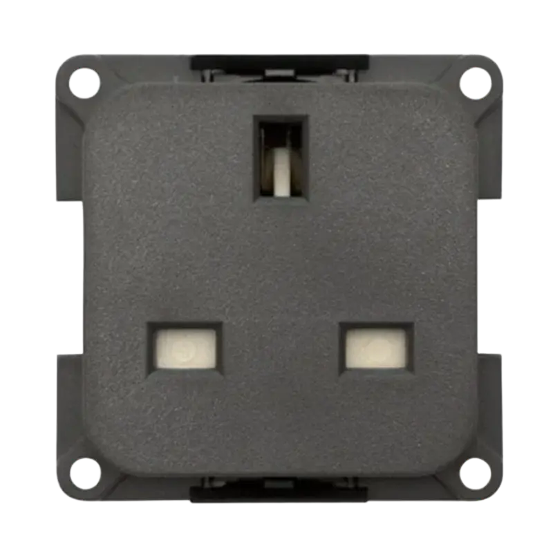 CBE 230V 13A Mains Plug Socket, Grey CBE