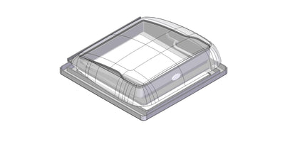 Dethleffs Mini Heki Roof Hatch 400mm x 400mm - White