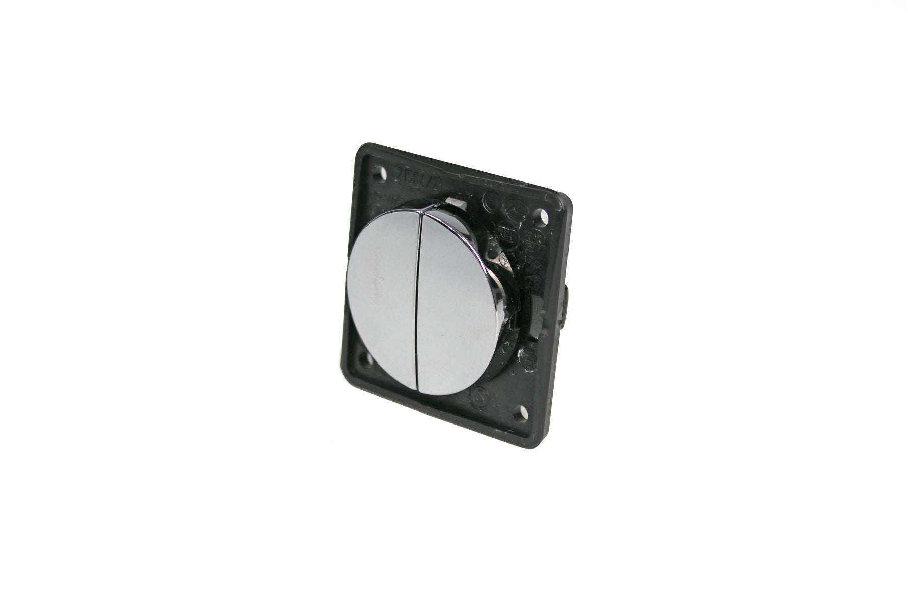 Berker Double Rocker Switch - Chrome