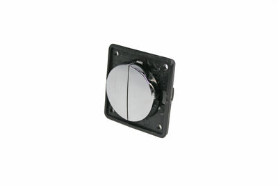 Berker Double Rocker Switch - Chrome