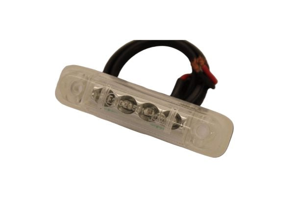 Jokon Rear Marker Clear Red LED 12v 16x65mm
