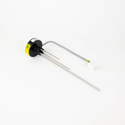 A black Dethleffs motorhome fresh water level sensor.