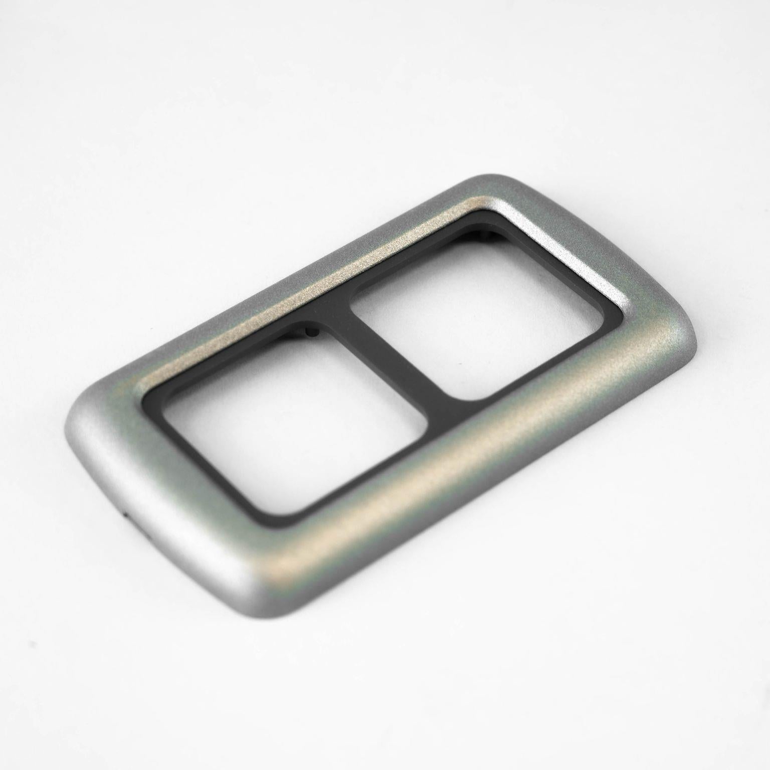 CBE Double socket outer frame Champagne grey