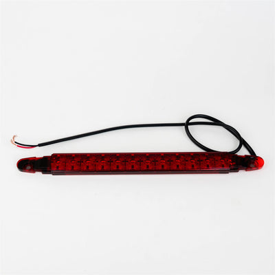 A red Dethleffs motorhome brake light.