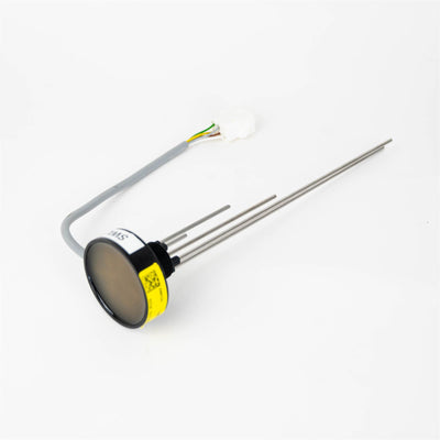 A black Dethleffs motorhome fresh water level sensor.