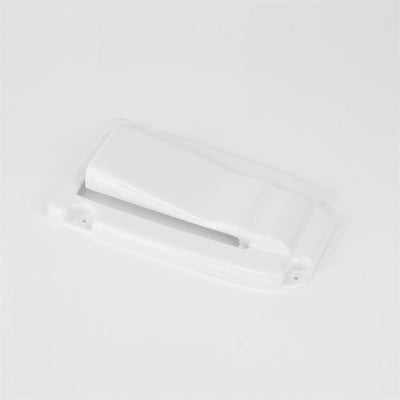A white Dethleffs/Sunlight snap fastener.