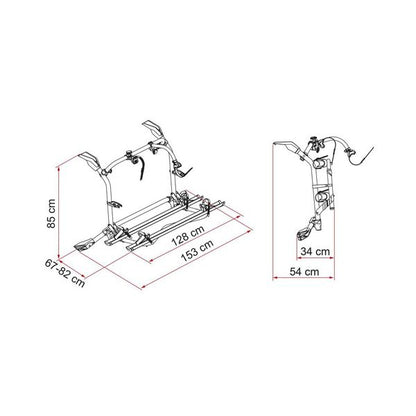 Fiamma Carry-Bike VW T6 Transporter Pro Deep Black