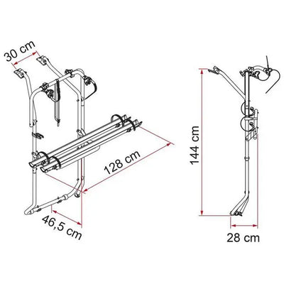 Fiamma Carry-Bike VW Transporter T5 D / T6 D Bike Rack Fiamma