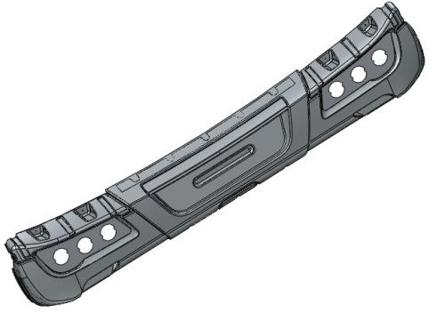 Roller Team Autoroller Rear Bumper, Grey