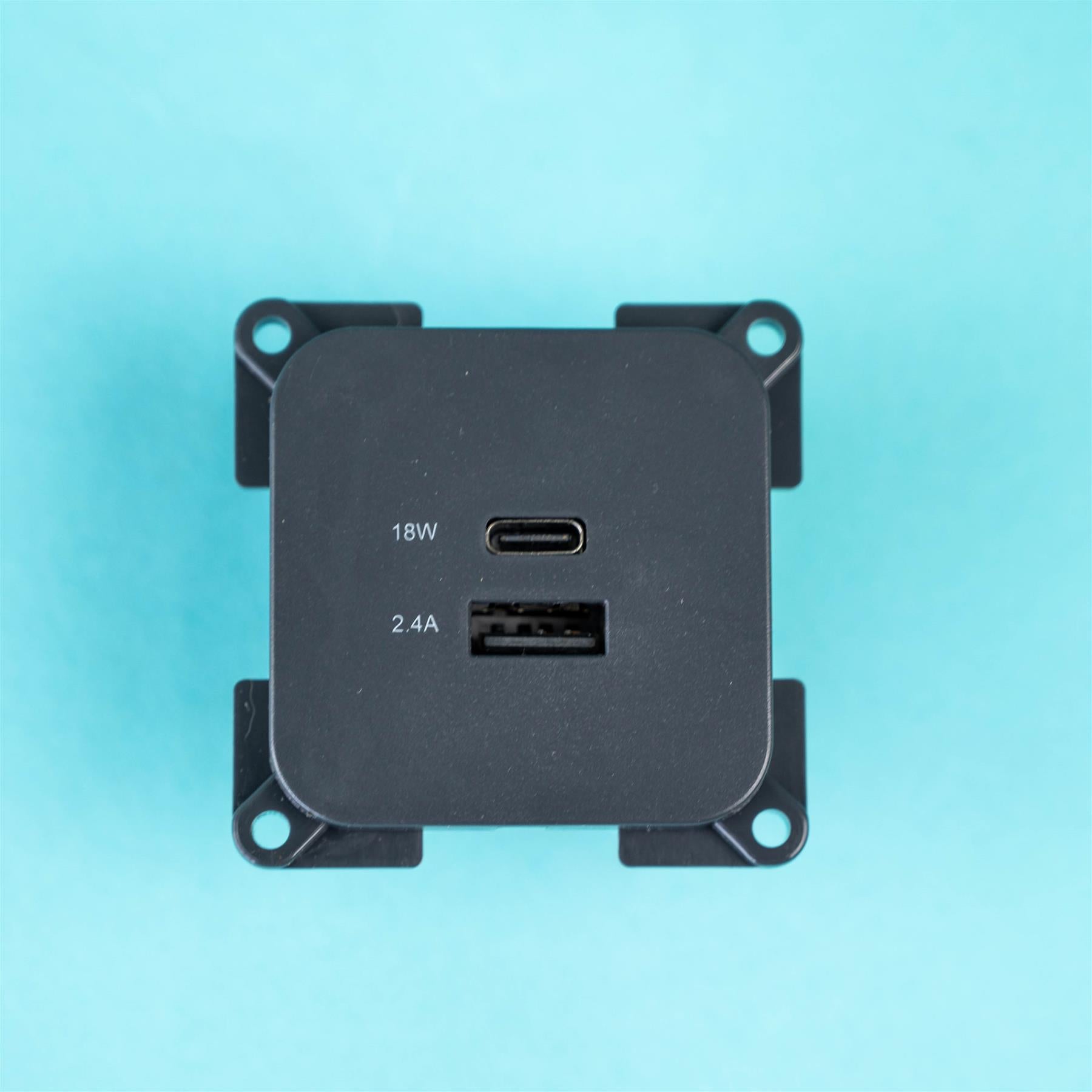 C-Line socket USB- A and USB- C