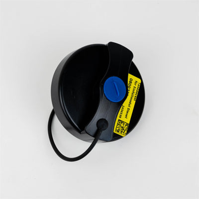 A black Dethleffs motorhome tank cap.