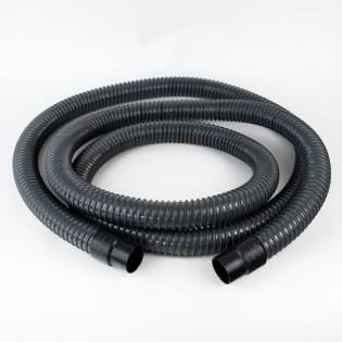 A black Dethleffs motorhome waste water home.