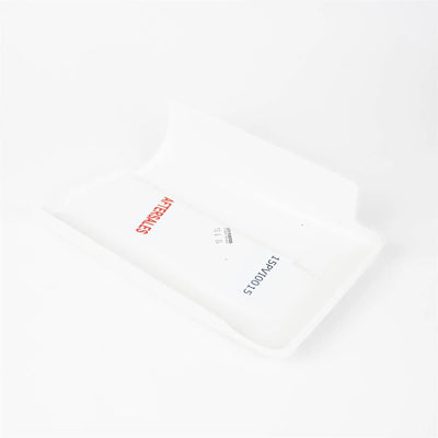A white AutoQuest motorhome nearside rear skirt cap.