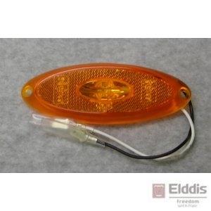 Elddis Side Marker Light with Reflector (c/w Bulb)