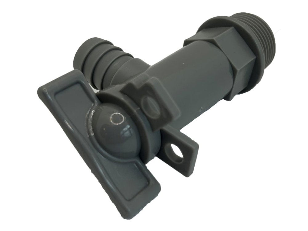 Grey Waste Water Drainage Tap with 3/4" male BSP Pennine Leisure Supplies