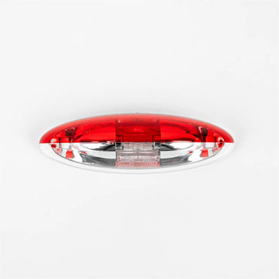 A transparent Roller Team motorhome outline side marker light.