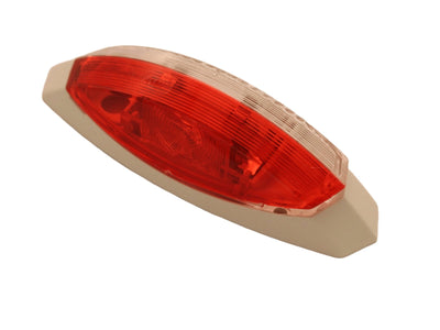 Hella End Outline L/H Lamp, White Base. 102x60mm