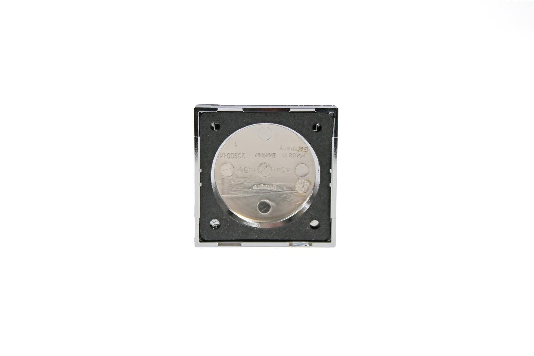 Berker Frame with Hinged Lid - Chrome
