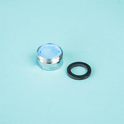 A chrome Dethleffs motorhome tap filter.