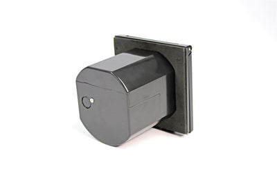 Flush Fitting Mains Inlet - Black