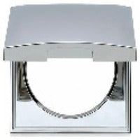 Berker  IP44 1 GANG FRAME Chrome With Hinged Cover
