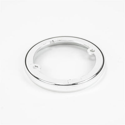 A chrome Roller Team motorhome rear light surround.