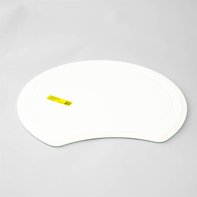 A white Dethleffs motorhome wash basin cover.