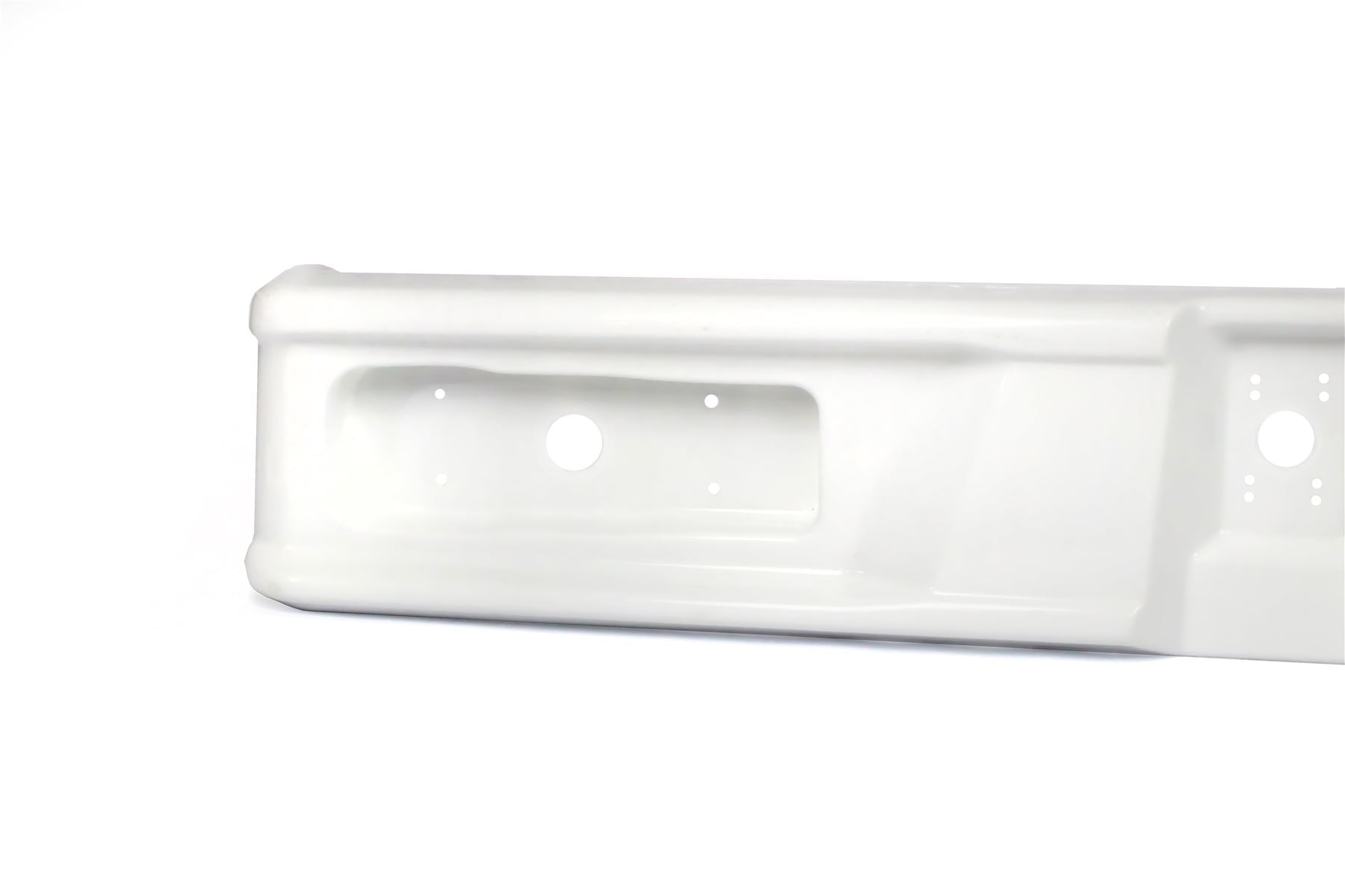 A white Elddis Accordo Rear Lights Bumper Panel.