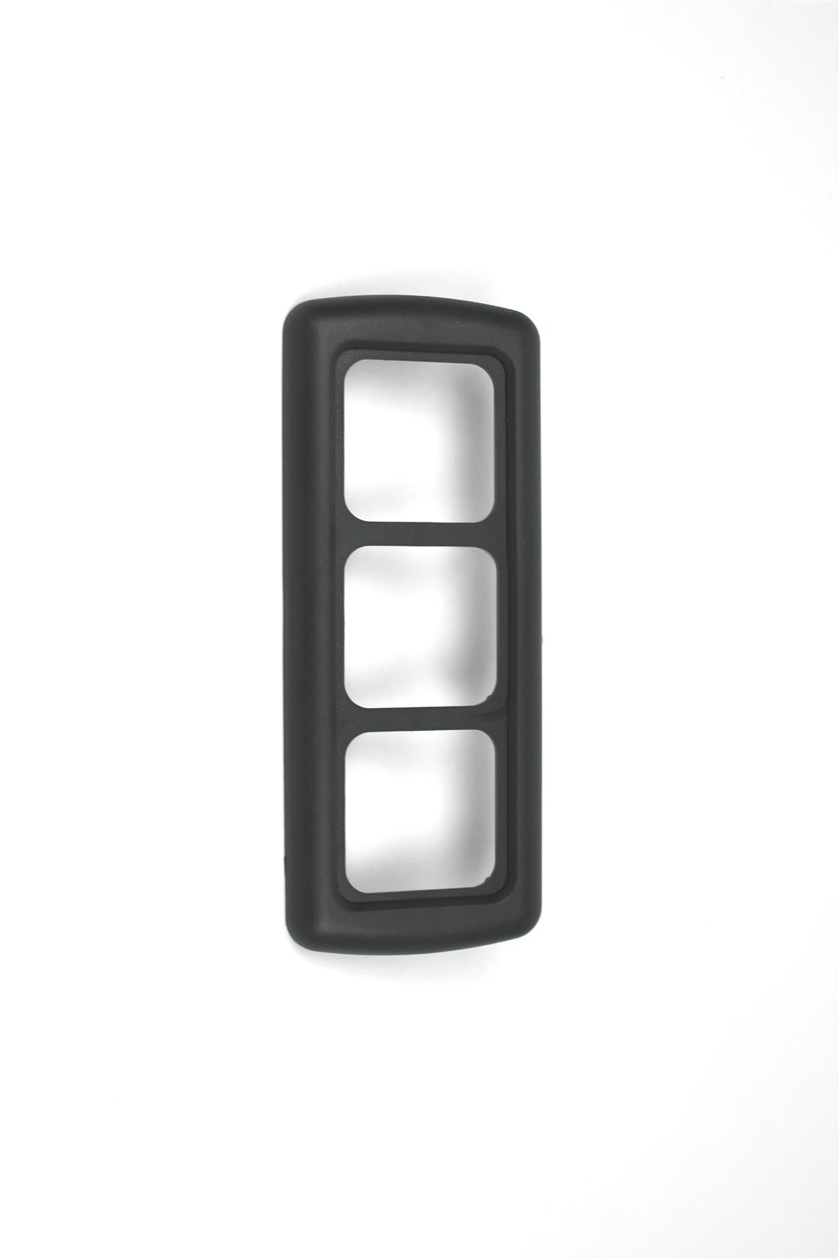 Black 3 way electrical surround on white background