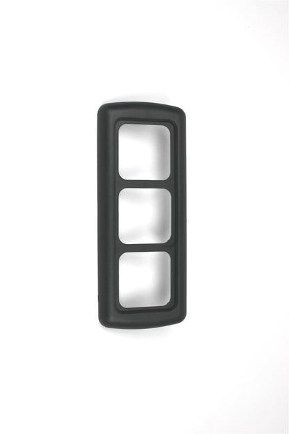 Black 3 way electrical surround on white background