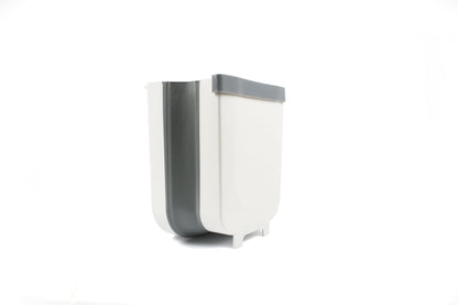Large Collapsible Waste Bin - White/Grey