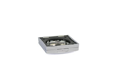 Berker Frame with Hinged Lid - Chrome