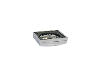 Berker Frame with Hinged Lid - Chrome
