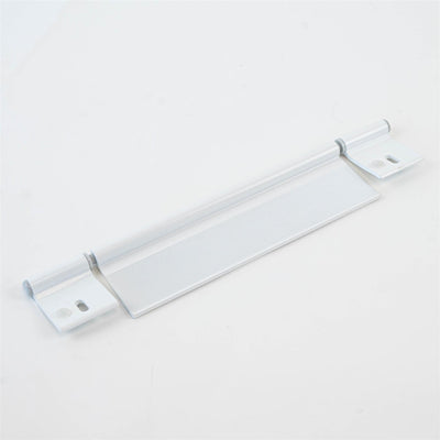 A white Roller Team motorhome garage door hinge.