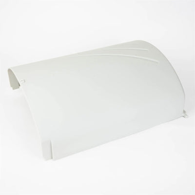 A white plastic Auto-Trail motorhome bin.