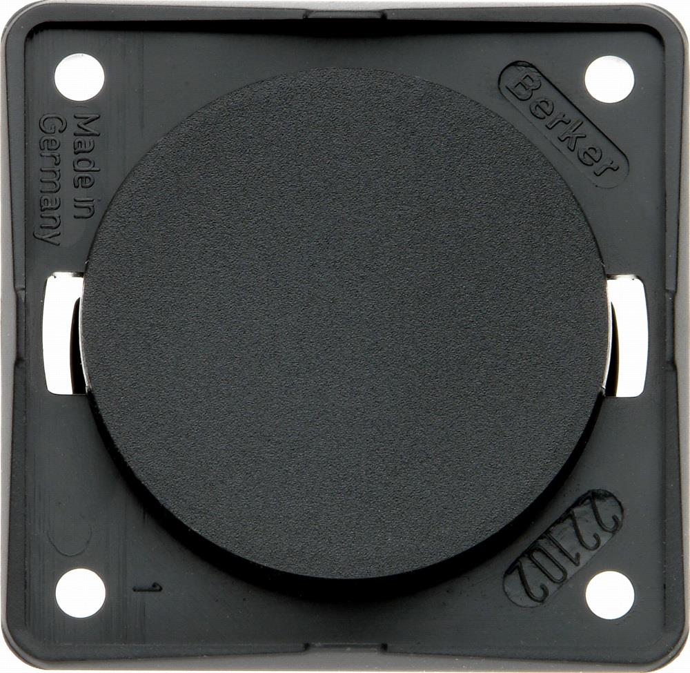 Berker Anthracite Blank Plate