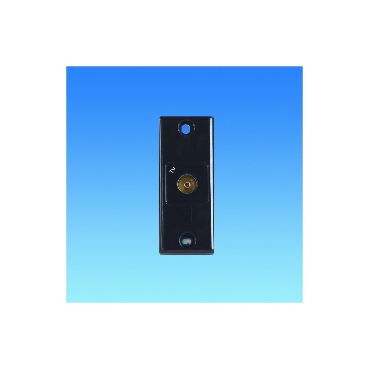 Black Architrave TV Socket