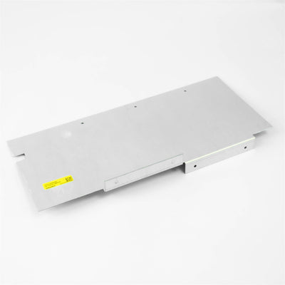 A metal Dethleffs/Sunlight motorhome mud guard mounting plate.