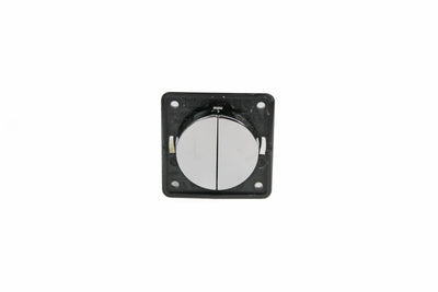 Berker Double Rocker Switch - Chrome