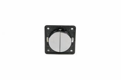 Berker Double Rocker Switch - Chrome