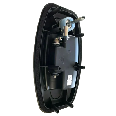 Hartal Evoline Outer Handle L/H, Black & Matte Chrome