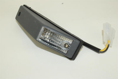 A transparent Roller Team motorhome front marker light in a black plastic case.