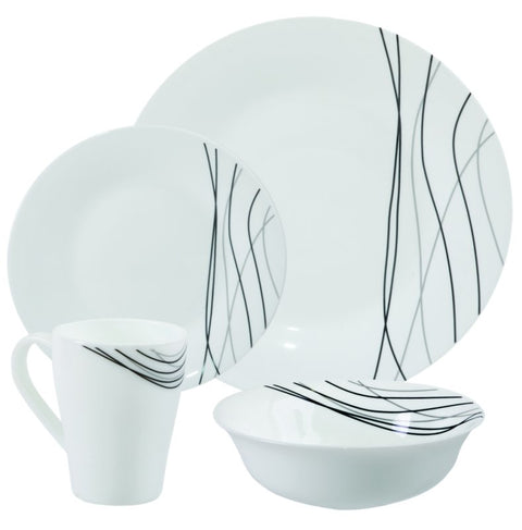 Horizon Streak - 16 Piece Opalware Dining Set