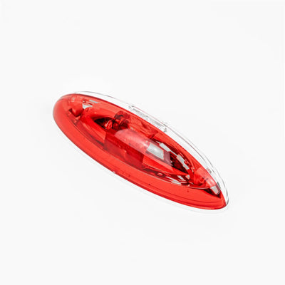 A transparent Roller Team motorhome outline side marker light.