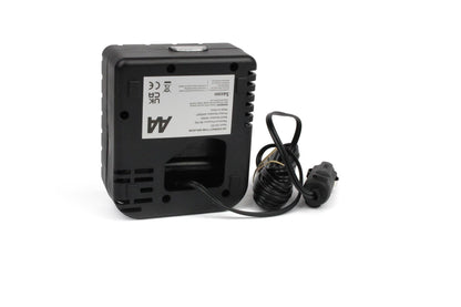 A black AA compact tyre inflator.