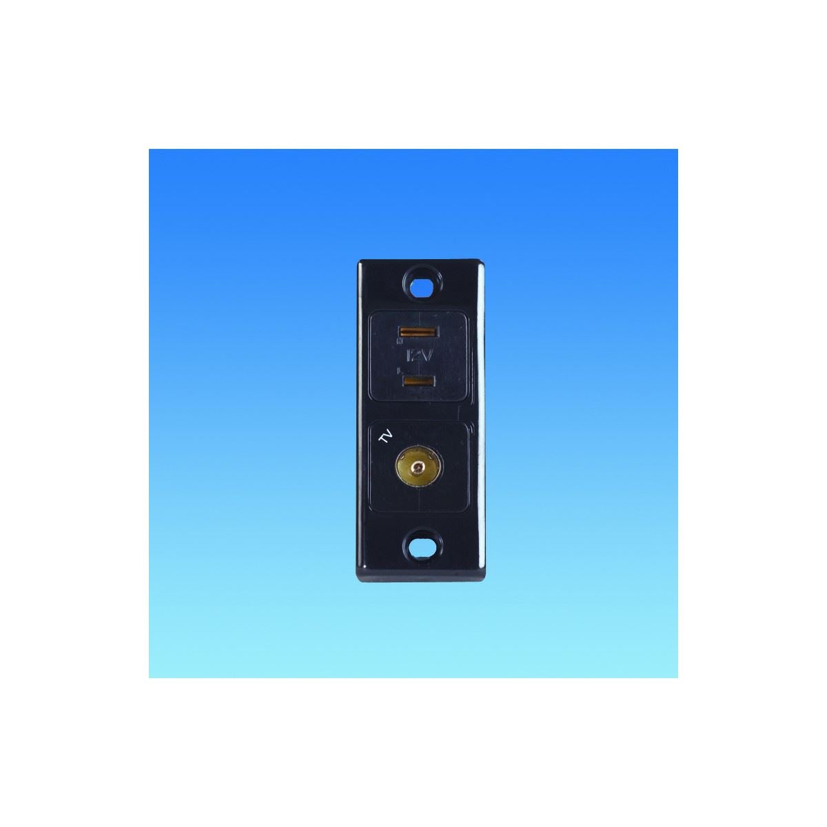Black Architrave 12 Volt & TV Socket