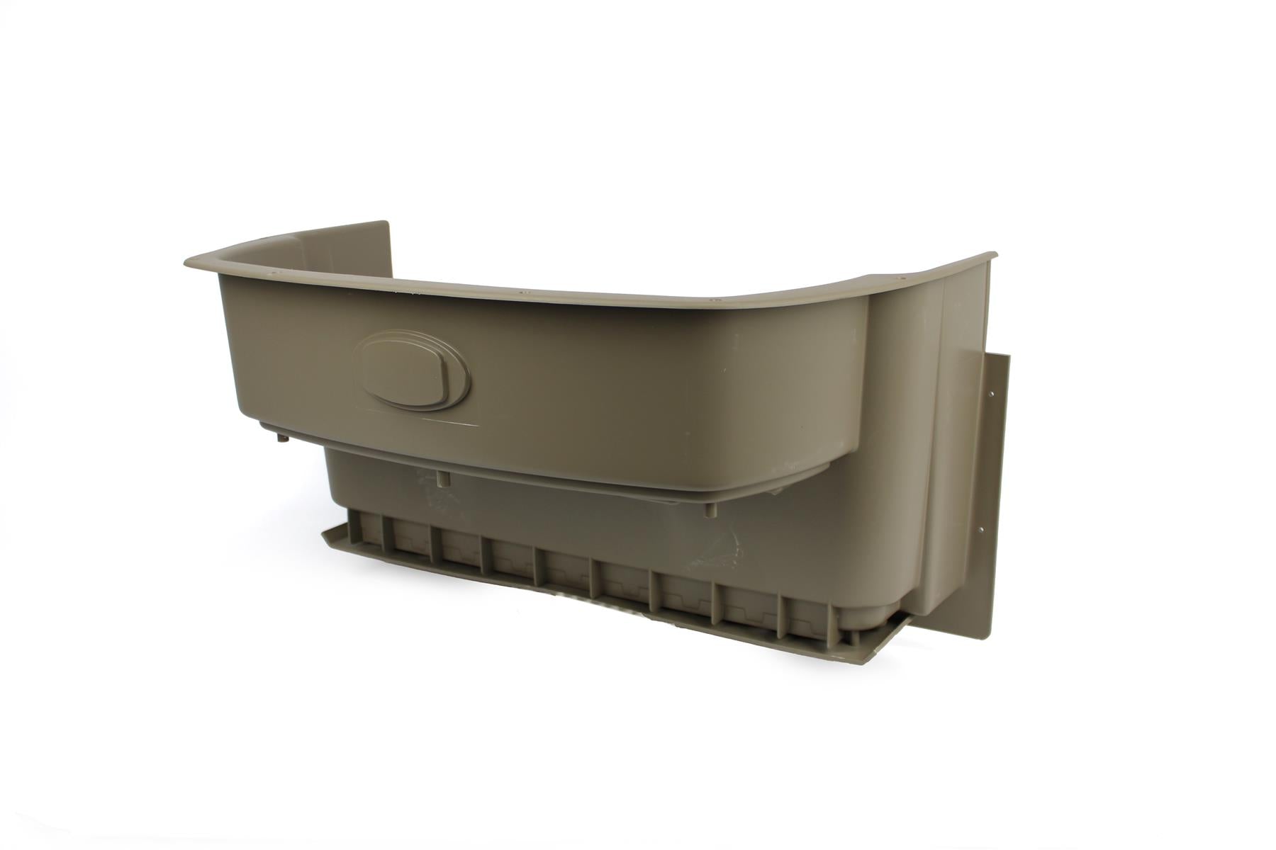 A beige Roller Team motorhome internal access step.