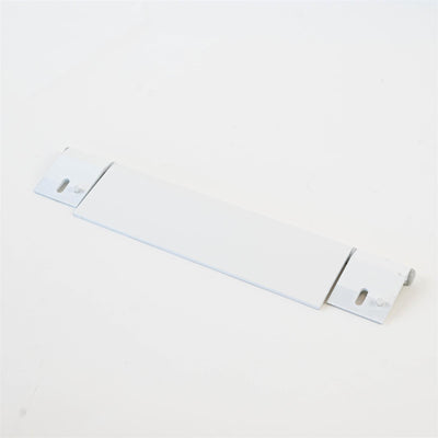 A white Roller Team motorhome garage door hinge.