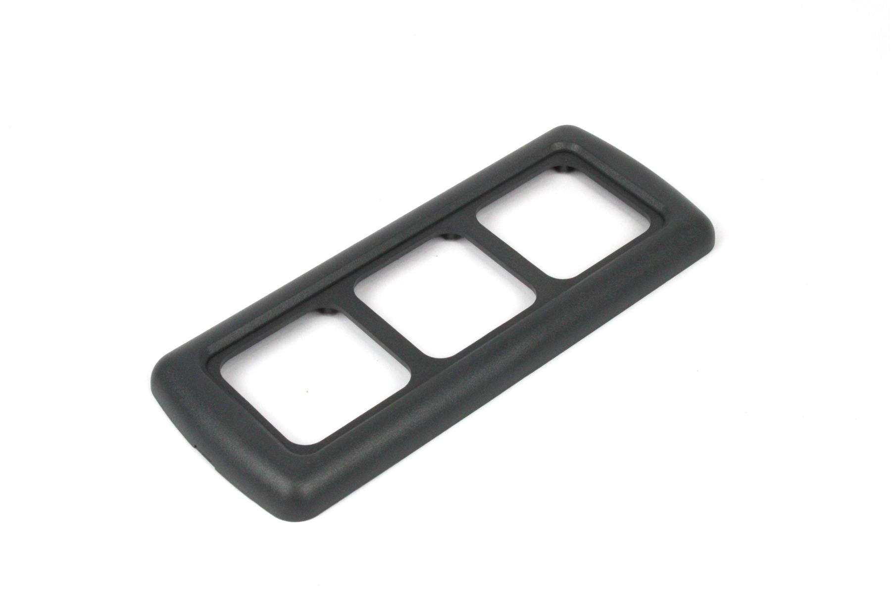 Black 3 way electrical surround on white background