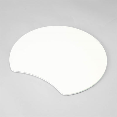 A white Dethleffs motorhome wash basin cover.